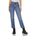 Jeans azules de cintura alta rebajados ancho W40 WRANGLER para mujer 
