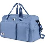 Etiquetas azules de lona para maletas  de 35l plegables 
