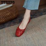 Zapatillas antideslizantes beige de otoño de punta redonda con tacón hasta 3cm informales talla 39 para mujer 