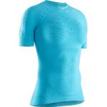 Camisetas azules de poliamida de running rebajadas X-Bionic talla XS para mujer 