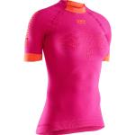 Camisetas rosas de piel de running rebajadas X-Bionic talla L para mujer 