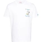 Camisetas deportivas blancas de algodón Peanuts Snoopy con logo MC2 SAINT BARTH para hombre 