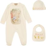 Pijamas infantiles beige Peter Rabbit Peter Rabbit con logo Gucci para bebé 