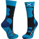 X-Socks Ski Jr 4.0, Calcetines, Unisex niños, Anthracite Melange/Electric Blue, 24-26