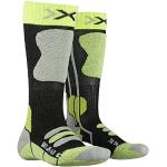 X-Socks Ski Jr 4.0, Calcetines, Unisex niños, Anthracite Melange/Green Lime, 27-30