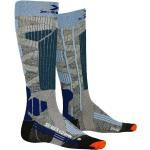 Calcetines deportivos grises de merino rebajados X-Socks Ski para mujer 