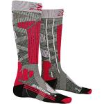 X-Socks Ski Rider 4.0 Wmn, Calcetines, Mujer, Stone Grey Melange/Pink, 41-42