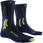 X-Socks Trek Pioneer Socks Calcetines De Senderismo Trekking Hombre Mujer, Unisex Adulto, Midnight Blue Melange/Blue/Lime, 35/38