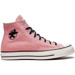 Zapatillas rosa pastel de goma con cordones con cordones con logo Converse para mujer 