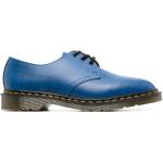 Zapatos azules de goma con puntera redonda rebajados con cordones formales a cuadros Dr. Martens 1461 para hombre 
