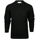 Jerséis negros de jersey de punto tallas grandes con cuello redondo lavable a máquina de punto talla XXL para hombre 