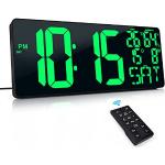 Relojes multifunción verdes con alarma con medidor de distancia 