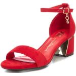 Sandalias rojas de verano con hebilla Xti talla 37 para mujer 
