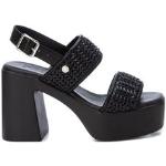 Sandalias negras de goma con plataforma Xti talla 39 para mujer 