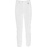 Pantalones ajustados blancos de viscosa rebajados Yes Zee talla M para mujer 