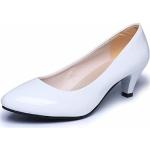 Zapatos blancos de novia de otoño de punta abierta oficinas talla 40 para mujer 