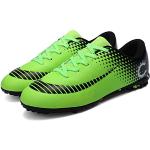Zapatillas verdes de fútbol con velcro con shock absorber acolchadas talla 30,5 para mujer 
