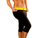 Pantalones negros de neopreno capri fitness tallas grandes talla XXL para mujer 