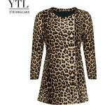 Blusas grises de seda de seda  de invierno tallas grandes informales leopardo talla S para mujer 