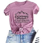 Ykomow Kellerman's Mountain Resort - Camiseta para mujer, diseño favorito de los años 80, rosa, XL