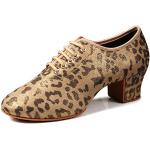 Zapatillas doradas de goma de leopardo leopardo talla 35 para mujer 