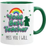 Yoda Best Teacher - Juego de taza y caja de regalo para profesores de alumnos | Regalos para profesores | Tazas de Navidad para profesor | Taza ceramica 330ml