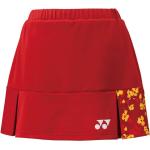 Faldas rojas de poliester rebajadas floreadas Yonex talla M para mujer 