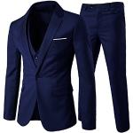Chalecos azul marino de traje con escote V talla S para hombre 