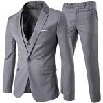 Chalecos grises de traje rebajados con escote V talla M para hombre 
