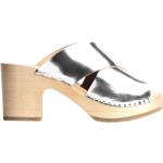 Sandalias grises de cuero con plataforma rebajadas con tachuelas talla 37 para mujer 