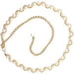 Cinturones cadena de perlas largo 100 formales trenzados con perlas para mujer 