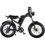 Bicicletas eléctricas negras de aluminio 
