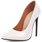 Zapatos blancos de sintético con plataforma con tacón más de 9cm lacado talla 44 para mujer 