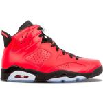Sneakers altas rojos de goma vintage Jordan para mujer 