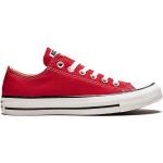 Zapatillas rojas de goma con cordones con cordones con logo Converse All Star Ox para mujer 