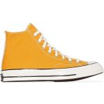 Zapatillas amarillas de goma con cordones con cordones con logo Converse Chuck Taylor para mujer 