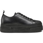 Zapatos negros de piel rebajados floreados Armani Exchange talla 35 para mujer 