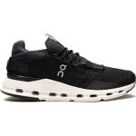 Zapatos deportivos negros de goma con cordones con logo On running Cloudnova para mujer 