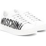 Zapatillas blancas de goma con cordones rebajadas con cordones con logo MOSCHINO talla 31 para mujer 