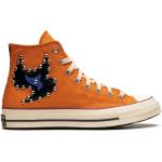 Zapatillas naranja de goma con cordones con cordones con logo Converse para mujer 