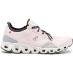 Zapatillas rosa pastel de goma con cordones con cordones con logo On running Cloud X para mujer 