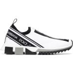 Zapatillas estampadas blancas de neopreno con logo Dolce & Gabbana talla 36,5 para mujer 