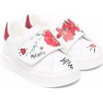 Zapatillas estampadas blancas de goma con logo Dolce & Gabbana con motivo de flores talla 26 para mujer 