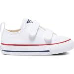 Zapatillas blancas de lona de lona con rayas Converse All Star talla 26 infantiles 