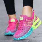 Zapatillas lila de tela de running para mujer 