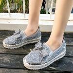 Zapatos grises de sintético para navidad para mujer 