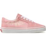 Zapatillas rosas de tenis rebajadas con logo Vans para mujer 