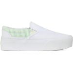 Zapatillas blancas de tenis rebajadas de verano Clásico Vans talla 39 para mujer 