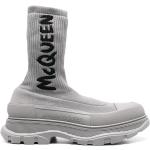 Sneakers grises de goma sin cordones rebajados con logo Alexander McQueen talla 40,5 para hombre 