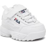 Chunky sneakers blancos de cuero rebajados Fila talla 25 infantiles 